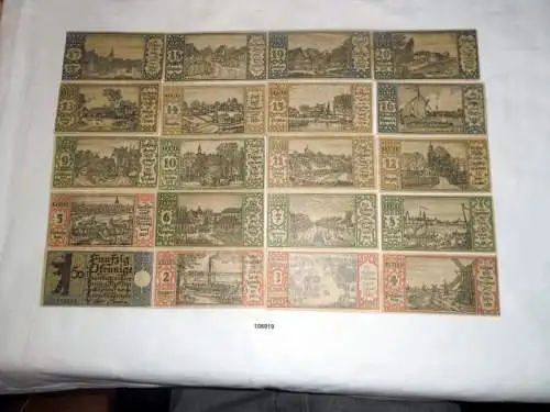 20 Banknoten Notgeld Stadt Berlin 1921