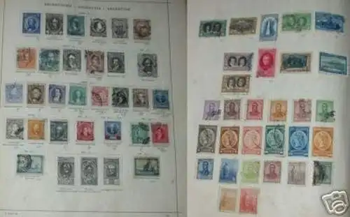 Sammlung mit 53 Briefmarken Argentinien vor 1900