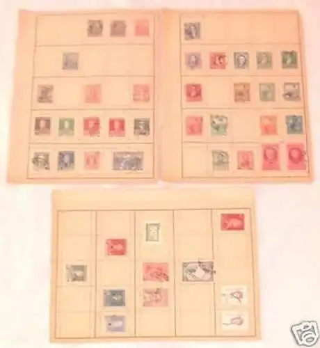 Konvolut mit 45 Briefmarken Argentinien etwa ab 1900