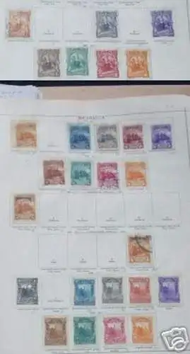 26 seltene Briefmarken Nicaragua vor 1900