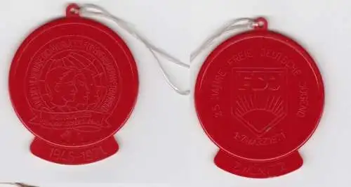 DDR Medaille 25 Jahre Freie Deutsche Jugend FDJ Zwönitz 1946 - 1971 (144494)