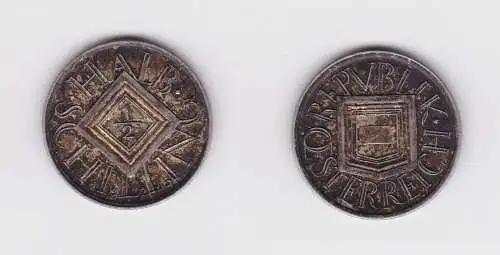 1/2 Schilling Silber Münze Österreich Wappen 1925 (126989)