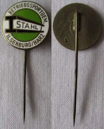 emaillierte DDR Sport Mitglieds-Anstecknadel BSG Stahl Ilsenburg (124173)