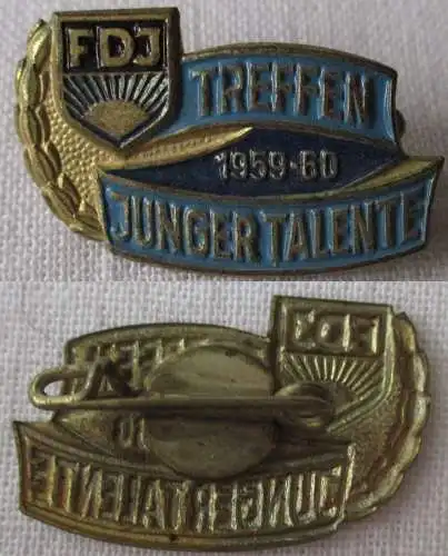 DDR FDJ Abzeichen Treffen Junger Talente 1959 - 1960 (111642)