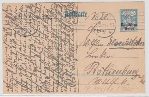 97532 DR Ganzsachen Postkarte P128/02 gestempelt München 25.3.1921