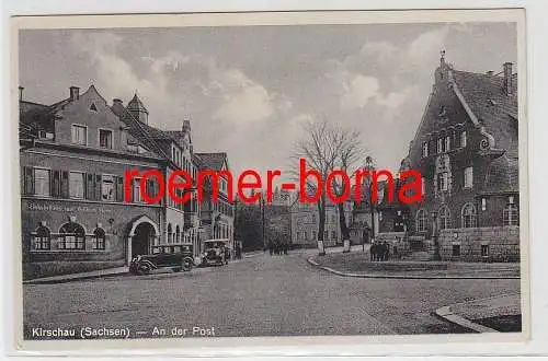 75724 Ak Kirschau (Sachsen) An der Post um 1930