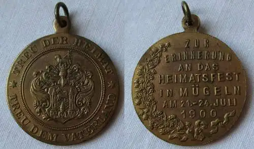 Medaille Zur Erinnerung an das Heimatsfest in Mügeln 21.-24. Juli 1900 (123746)