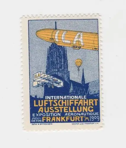 Vignette Internationale Luftschiffahrt Ausstellung Frankfurt a.M. 1909(92949)