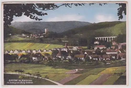 902431 Ak Greene bei Kreiensen im Hintergrund Burg Greene um 1940