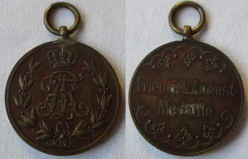 Sachsen Friedrich August Medaille Bronze (157874)