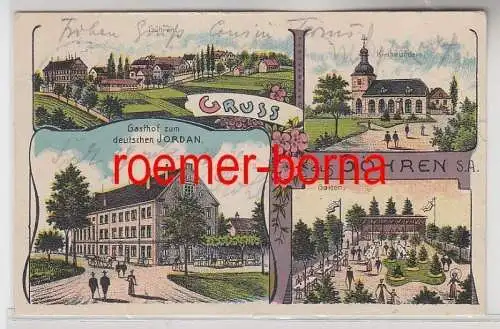 68267 Ak Lithographie Gruß aus Göhren Sachsen-Altenburg 1914