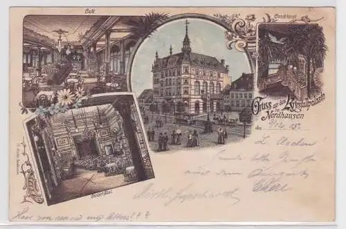 46863 Mehrbild Ak Gruß aus dem Krystallpalaste in Nordhausen 1905