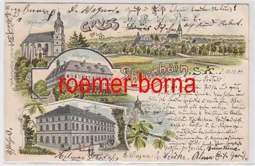 70796 Ak Lithographie Gruß aus Ehrenhain Sachsen-Altenburg 1901