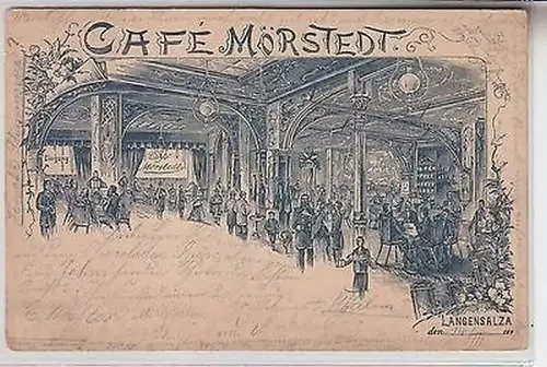 65420 Ak Langensalza Cafe Mörstedt 1898