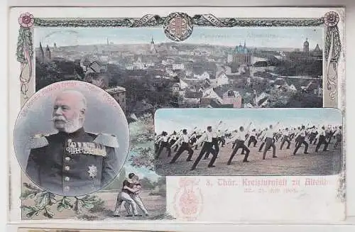 28853 Ak 8. Thüringer Kreisturnfest zu Altenburg Thüringen 1905