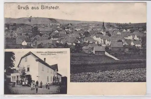 72005 Mehrbild Ak Gruß aus Bittstedt bei Haarhausen Gasthaus 1914