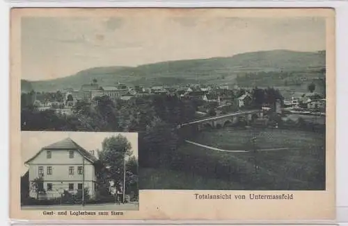 79251 Ak Totalansicht von Untermarsfeld Gasthaus zum Stern um 1920