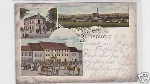 32691 Ak Lithographie Gruss aus Buttstädt 1899