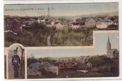 47065 Mehrbild Ak Gruss aus Gosswitz b. Könitz i. Th. um 1920