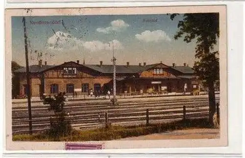 60660 Ak Neudietendorf in Thüringen Bahnhof um 1920