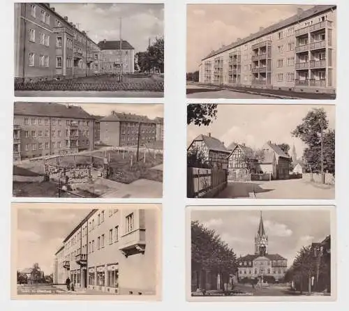 89956/6 Ak Lucka Clara Zetkin Str., Puschkinplatz, Bischofsweg usw. um 1970