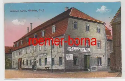 73397 Ak Gößnitz Sachsen-Altenburg Gasthof zum goldnen Adler 1918