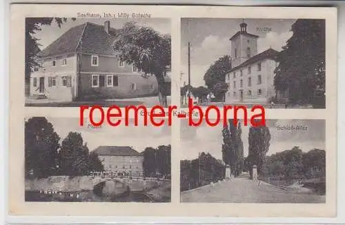 74583 Mehrbild Ak Gruß aus Kalbsriethe Gasthaus, Mühle, Kirche, Schloßallee 1927