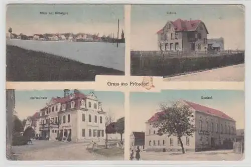 68710 Mehrbild Ak Gruß aus Prössdorf Schule, Gasthof usw. um 1910