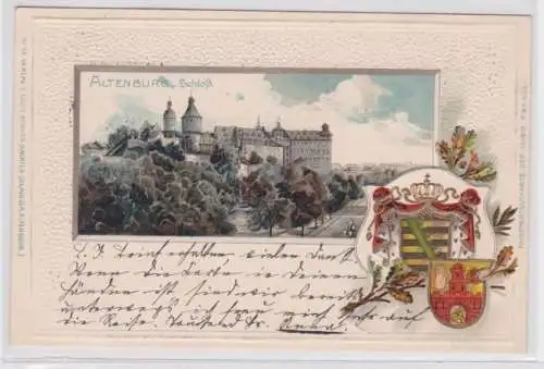 77399 Passe Partout Präge Ak Altenburg Schloß 1901