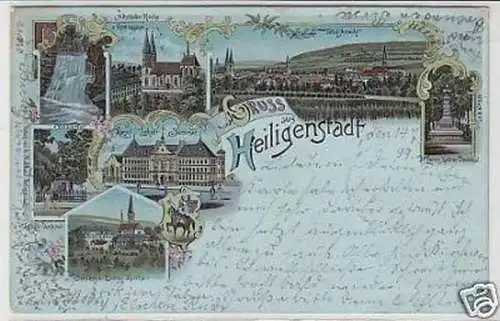 35206 Ak Lithographie Gruß aus Heiligenstadt 1899