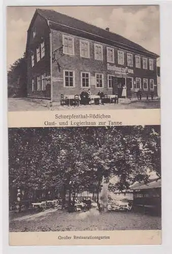 43517 Mehrbild Ak Schnepfenthal Rödichen Gast- & Logirhaus zur Tanne um 1920