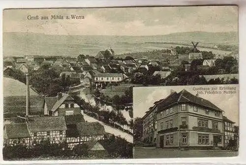 58936 Mehrbild Ak Gruß aus Mihla an der Werra Gasthaus zur Erholung um 1920