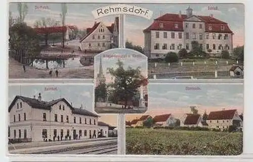 57265 Mehrbild Ak Rehmsdorf Bahnhof usw. um 1910