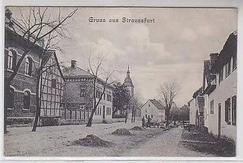 20039 Ak Gruss aus Straussfurt 1910