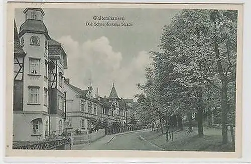 64843 Ak Waltershausen die Schnepfentaler Strasse 1929