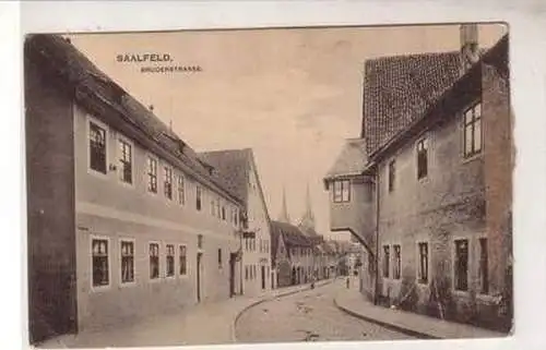 48650 Ak Saalfeld Bruderstrasse um 1920