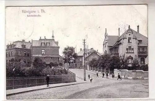 52561 Ak Königsee in Thüringen Bahnhofstrasse 1910