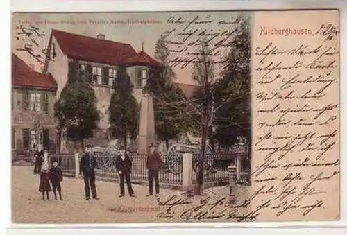 07368 Ak Hildburghausen Kriegerdenkmal 1905