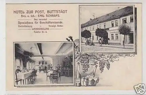 35249 Mehrbild Ak Buttstädt Hotel zur Post 1912