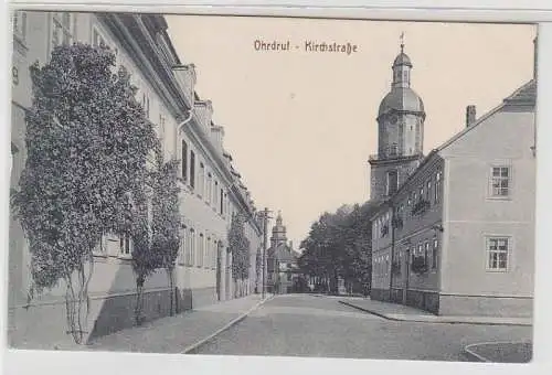 69753 Feldpost Ak Ohrdruf in Thüringen Kirchstrasse 1918