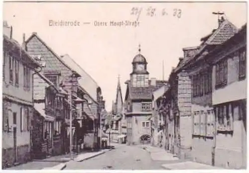 23272 Ak Bleicherode Obere Haupt Strasse 1933