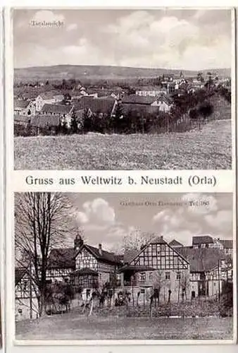 40935 Ak Gruß aus Weltwitz bei Neustadt Orla 1936