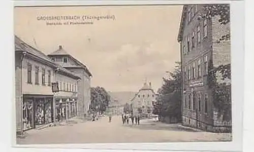 38783 Ak Grossbreitenbach Marktplatz mit Fürstendenkmal