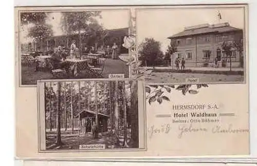 38870 Mehrbild Ak Hermsdorf S.-A. Hotel Waldhaus 1912