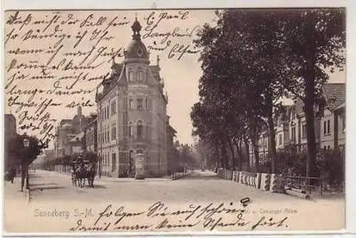 42259 Ak Sonneberg Georgstraße & Coburger Allee 1906