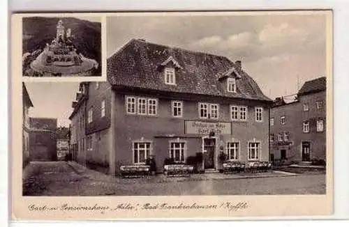 44076 Ak Bad Frankenhausen Gasthaus "Adler" um 1940