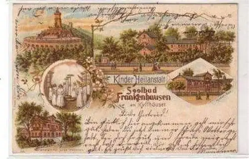 50032 Ak Lithographie Soolbad Frankenhausen Kyff. 1900