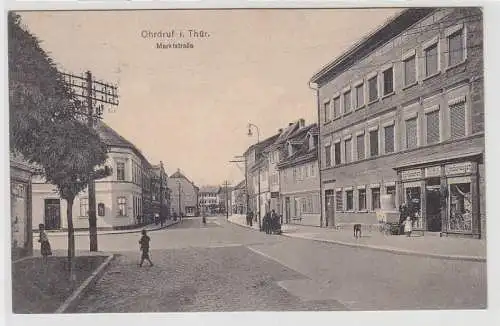 69750 Ak Ohrdruf in Thüringen Marktstrasse 1913