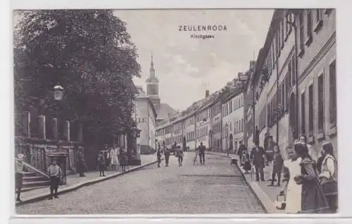 76625 Ak Zeulenroda Kirchgasse 1910