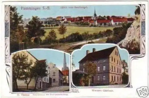 23295 Mehrbild Ak Flemmingen S.-A. Gasthaus um 1920